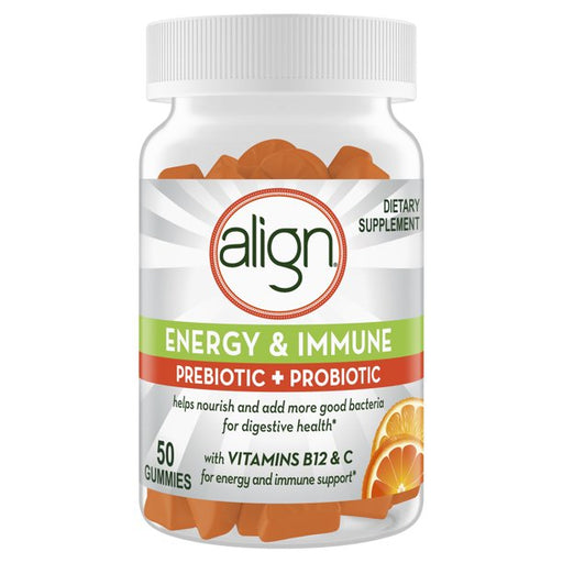 Prebiotic and Probiotic, | Align Energy & Immune Prebiotic & Probiotic Gummies 50 Count