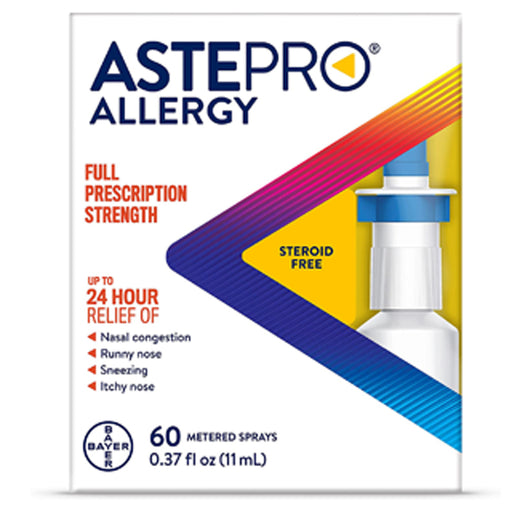 Buy Bayer Healthcare Astepro Allergy Nasal Spray, 24-Hour Allergy Relief, Steroid-Free Antihistamine, 60 Metered Sprays  online at Mountainside Medical Equipment