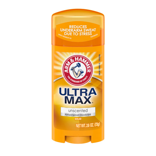 Antiperspirant Deodorant, | Arm & Hammer Ultra Max Solid Antiperspirant Deodorant, Unscented, 2.6 oz
