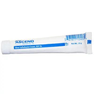 Silver Sulfadiazine Cream | Ascend Silver Sulfadiazine 1% Cream, 25 Gram Tube  (Rx)