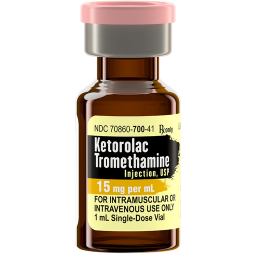 Athenex Pharmaceutical Athenex Ketorolac Tromethamine for Injection 15 mg Single Dose Vials 25/Tray (Rx) | Mountainside Medical Equipment 1-888-687-4334 to Buy