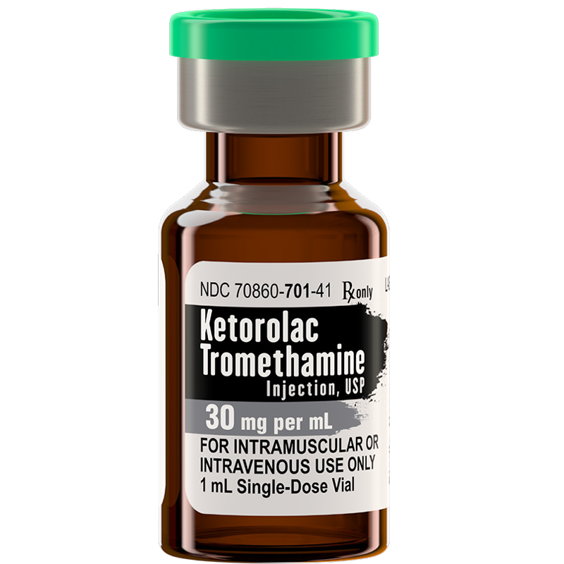 Ketorolac Tromethamine for Injection 30 mg Single Dose Vials 25/Tray