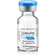 Buy Eugia US Lidocaine HCl for Injection 1%, 20 mg/2 mL Single Dose Vials 10 per pack (Rx)  online at Mountainside Medical Equipment