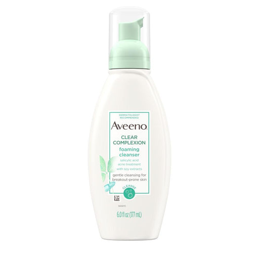 Acne Products | Aveeno Clear Complexion Foaming Cleanser, 6 oz