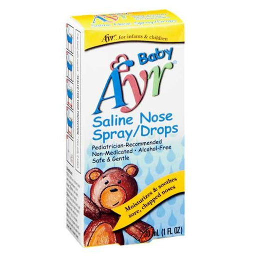B F Ascher and Company Ayr Baby Saline Nasal Relief Decongestant Drops | Mountainside Medical Equipment 1-888-687-4334 to Buy