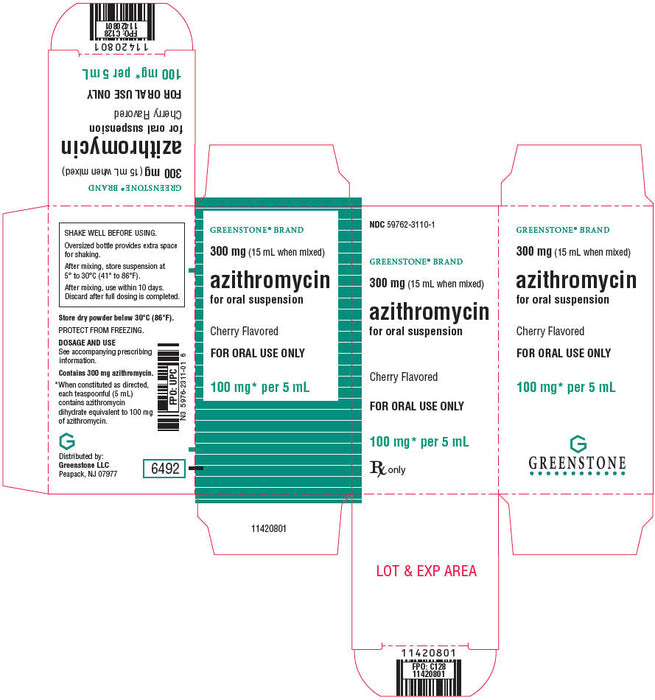 Buy Greenstone Azithromycin Oral Suspension Solution 100mg, Cherry Flavor by Greenstone  online at Mountainside Medical Equipment