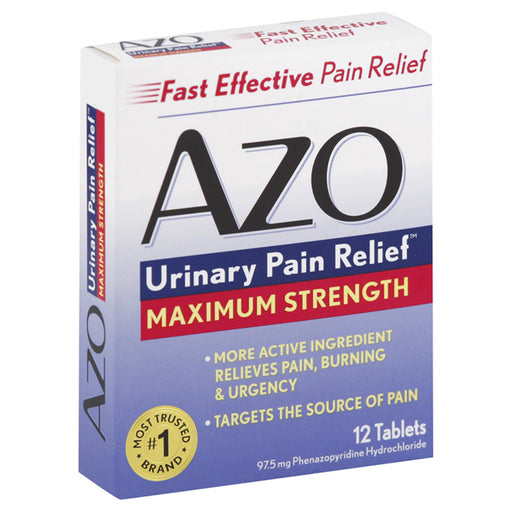 Buy I-Health AZO Urinary Pain Relief Maximum Strength Tablets, 24 Count  online at Mountainside Medical Equipment