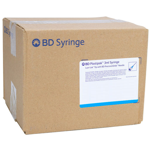 Syringes, | BD 309582 Luer-Lok Syringes with attached PrecisionGlide Hypodermic Needle 25 Gauge x 1.5 in (100/Box)