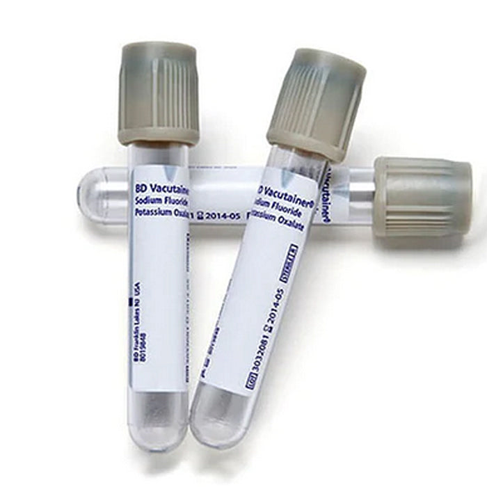 BD 367587 Vacutainer Fluoride Blood Collection Tubes 2 mL with Conventional Stopper 13mm x 75mm