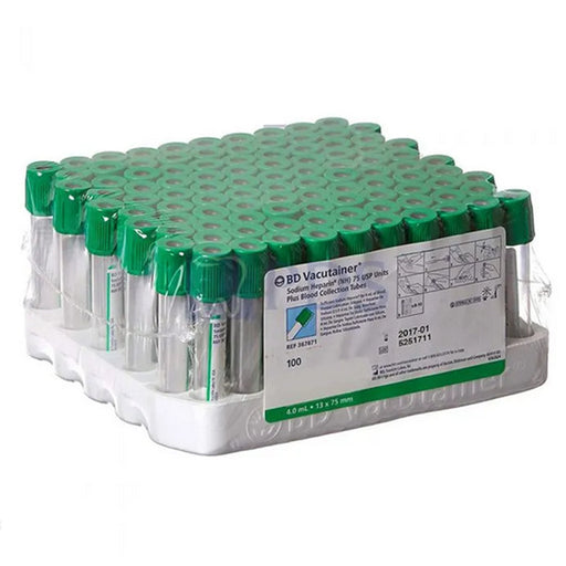 BD 367871 Vacutainer Sodium Heparin 4 mL Blood Collection Tubes