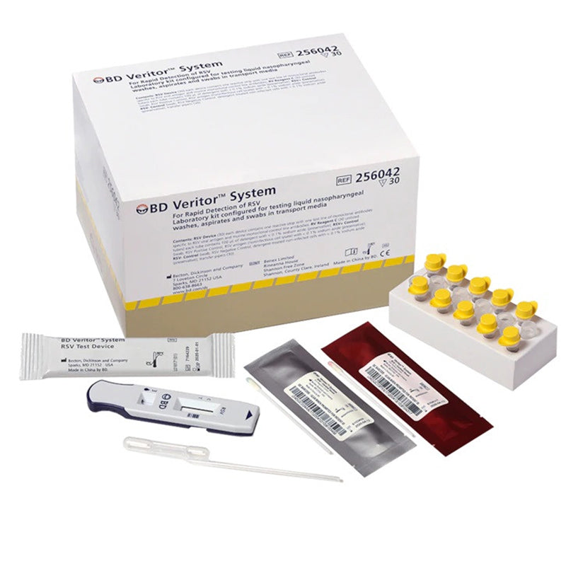 Buy BD BD 256042 Veritor System Respiratory Syncytial Virus (RSV) Testing Kit Nasopharyngeal Swab, Wash & Aspirate Sample, 30 Tests per Box  online at Mountainside Medical Equipment