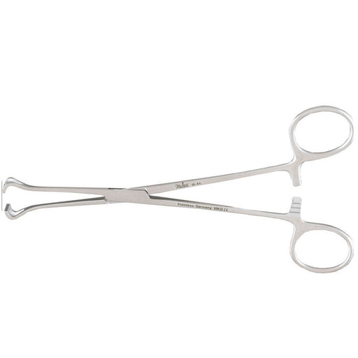Babcock Tissue Forceps by Integra for atraumatic tissue grasping and handling during surgical and medical procedures.
