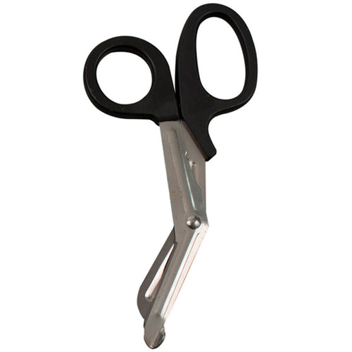 Efficient Bandage Shears 5.5 inch, Black Trauma Shears for precise cuts in emergency and medical care.