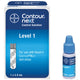 Bayer Contour Next Level 1 Control Solution for Blood Glucose Monitor, 2.5. mL Vial