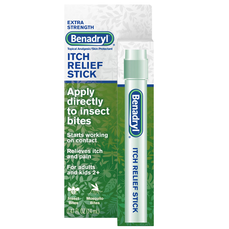 Benadryl Anti-Itch Allergy and Insect Bite Itch Relief Stick Extra Str —  Mountainside Medical Equipment