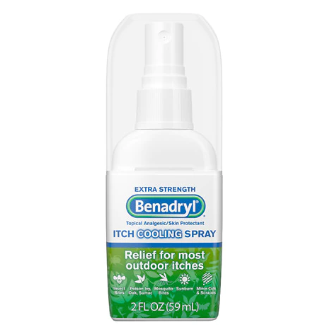 Buy Benadryl Extra Strength Anti-Itch Relief Spray, 2 oz used for Rash