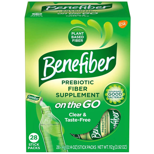 Buy GlaxoSmithKline Benefiber Daily Fiber Supplement On-The-Go Unflavored Powder Stick Packs 28 Sticks  online at Mountainside Medical Equipment