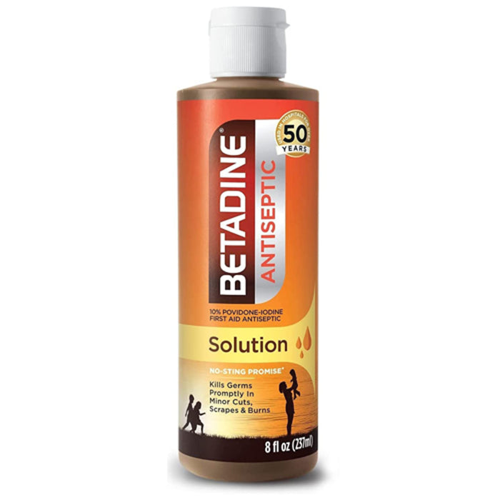 Buy Emerson Healthcare Betadine Antiseptic Solution Povidone Iodine 10% , 8 oz  online at Mountainside Medical Equipment
