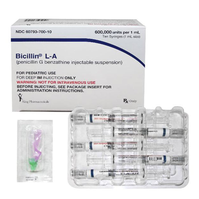 Bicillin L-A Antibiotic Penicillin G Benzathine 600 MU/mL Intramuscula ...