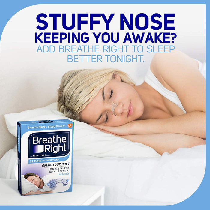 Buy Foundation Consumer Healthcare Breathe Right Nasal Strips Clear Nasal Congestion Relief Large, 30 Count  online at Mountainside Medical Equipment