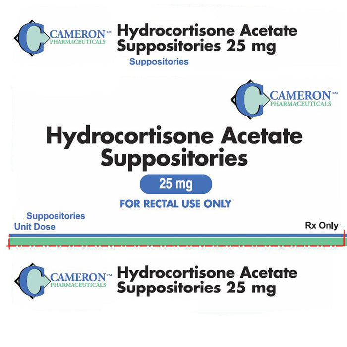 Buy Cameron Hydrocortisone Acetate Suppositories 25 mg, 24/Box- Cameron  online at Mountainside Medical Equipment