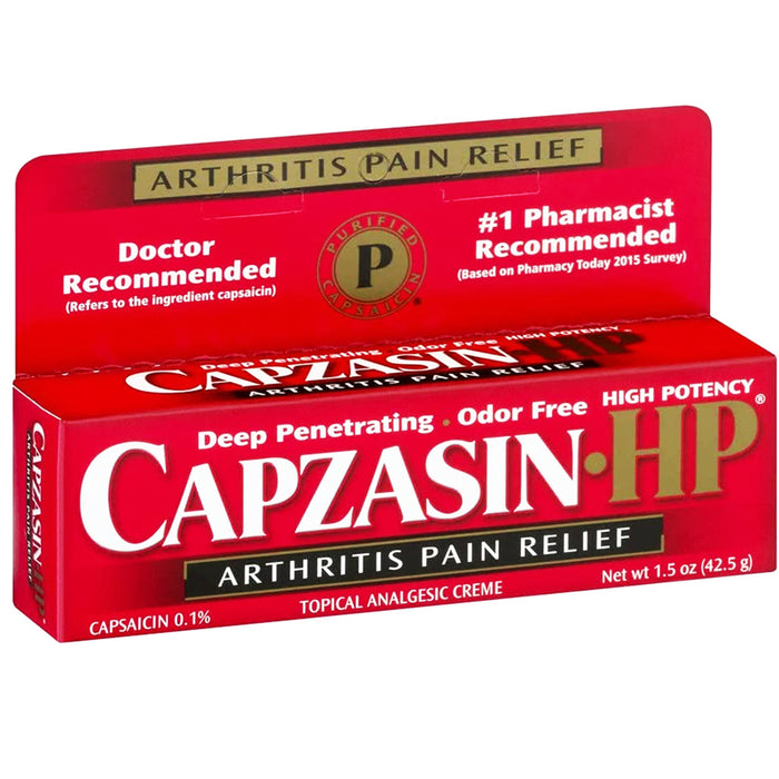 Capzasin HP Arthritis Pain Relief Cream With Capsaicin 0 1 Capzasin HP Arthritis Pain Relief Cream With Capsaicin 0 1