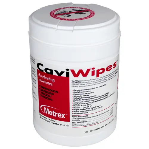 Metrex Caviwipes Surface Wipe Disinfecting Pre-Saturated Towelettes, 160 Count | Mountainside Medical Equipment 1-888-687-4334 to Buy