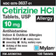 Cetirizine HCI 10mg Allergy Relief Tablets, Tablets, 100 Count (Compare to Zyrtec)