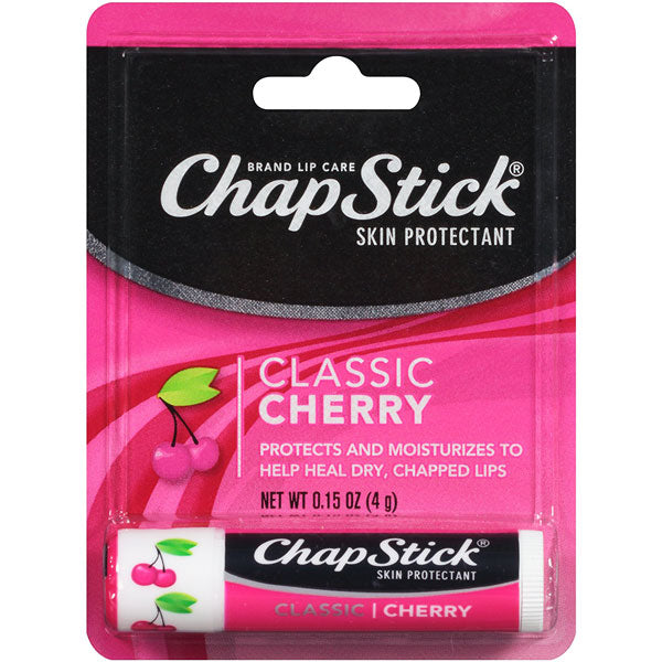 Lip Balm, | ChapStick Classic Cherry Flavored Lip Balm