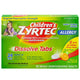 Children's Zyrtec 24 Hour Allergy Relief Dissolve Tabs Citrus Flavored 12 Count
