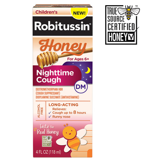 Cough Suppressant | Children's Robitussin Honey Nighttime Cough Long-Acting 4 oz