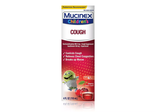 Cold Medicine | Childrens Mucinex Cough Liquid Cherry 4 oz