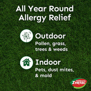 Buy Johnson and Johnson Consumer Inc Children's Zyrtec 24 Hour Allergy Relief Dissolve Tabs Citrus Flavored 12 Count  online at Mountainside Medical Equipment