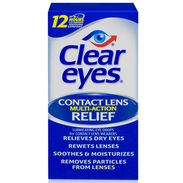 Clear Eyes Contact Lens Multi-Action Relief Eye Drops — Mountainside  Medical Equipment