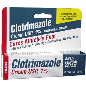 Shop for Clotrimazole Antifungal Cream 1% by Taro, 15 grams used for Antifungal Medication