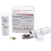 CoaguChek XS PT Test Strips, PT/INR for precise anticoagulant management and blood health monitoring.