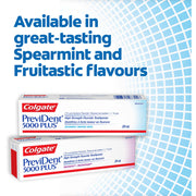 Colgate PreviDent 5000 Plus Toothpaste, Tube (RX) Spearmint Fruitastic