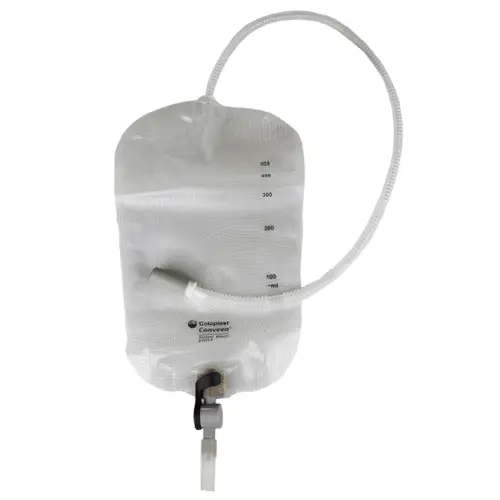 Urine Bags | Conveen Bedside Leg Bag with Attached Extension Tubing