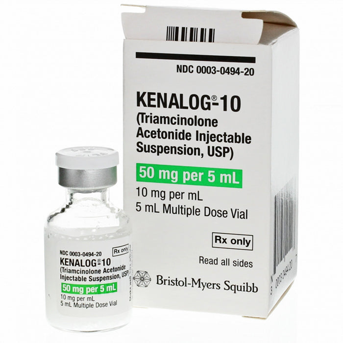 Buy Bristol Myers Squibb Kenalog 10 for Injection (Triamcinolone Acetonide) 10mg/ml, 5ml Multi Dose Vial, Bristol Myers (Rx)  online at Mountainside Medical Equipment