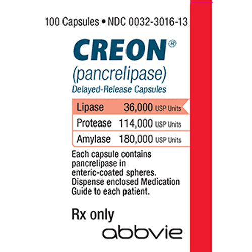 Buy Abbott Creon DR (Pancrelipase) Capsules 36,000 USP  online at Mountainside Medical Equipment