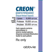 Buy Abbott Creon DR (Pancrelipase) Capsules 6000 USP  online at Mountainside Medical Equipment