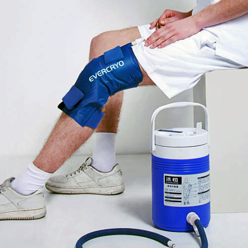 Cyrotherapy | Cold Therapy Cryo-Cuff with Gravity Cooler with Knee Wrap Included