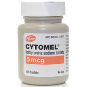 Pfizer Cytomel Liothyonine Sodium Tablets 5 mcg