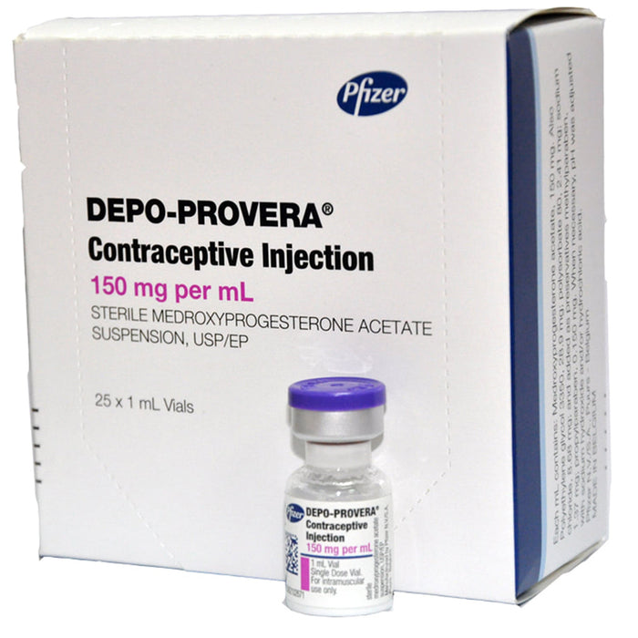 Depo Provera For Injection 150 Mg mL Single Dose Vials 25 Tray RX depo-provera-for-injection-150-mg-ml-single-dose-vials-25-tray-rx