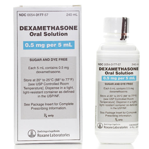 Buy Hikma Dexamethasone Oral Solution 0.5mg Per 5 mL, Bottle 250 mL  online at Mountainside Medical Equipment