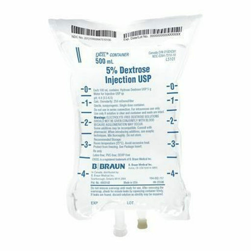 Buy B Braun Dextrose 5% for Injection IV Bags - B Braun   (Rx)  online at Mountainside Medical Equipment