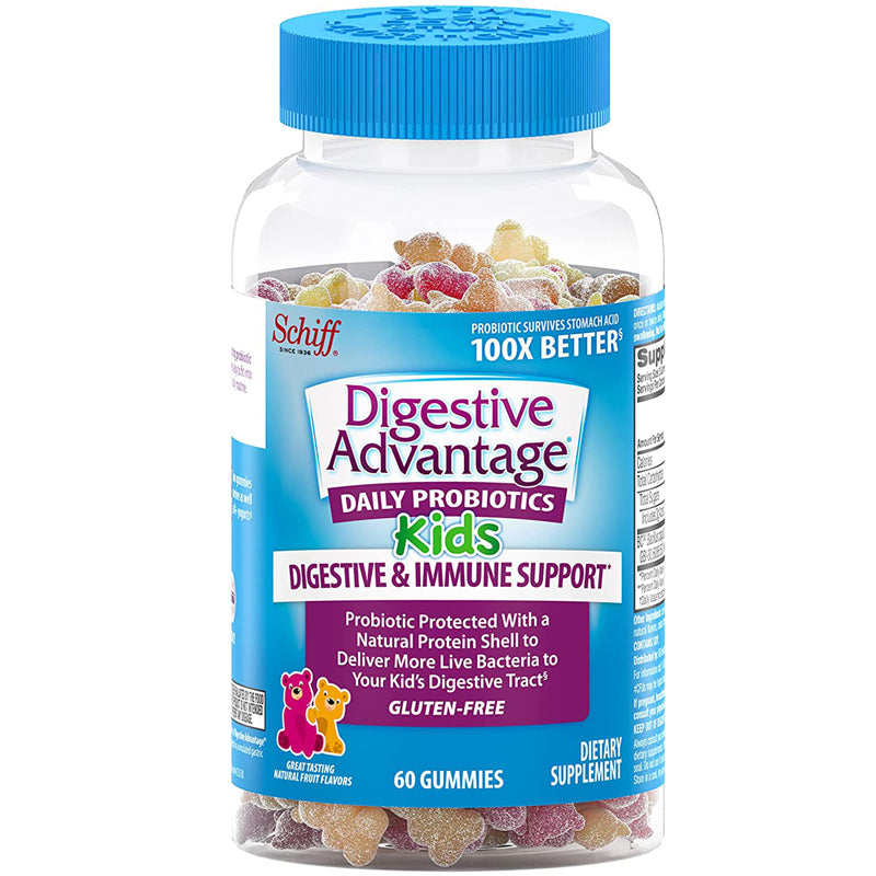 Buy Reckitt Benckiser Digestive Advantage Kids Probiotic Gummies Chewable Assorted Fruit Flavor 60 Count  online at Mountainside Medical Equipment