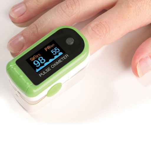 Digital Pulse Oximeter with LED Screen and Lanyard for easy oxygen and heart rate monitoring, vital health tool.