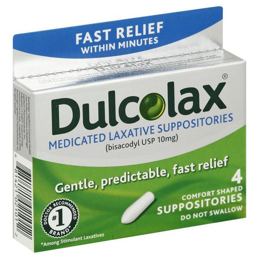 Chattem Dulcolax Medicated Laxative Suppository 10 mg | Mountainside Medical Equipment 1-888-687-4334 to Buy