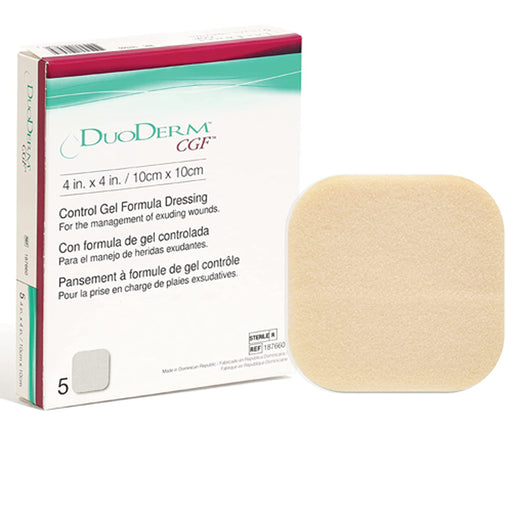 Buy Convatec Duoderm CGF Hydrocolloid Dressings 4"x4", 5/Box  online at Mountainside Medical Equipment